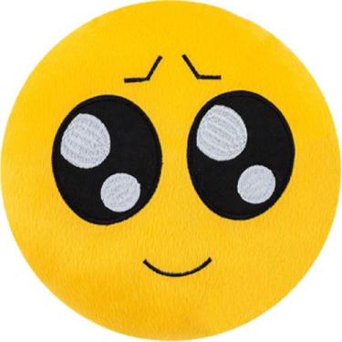 Imagem de Almofada Emoji Pelúcia 28cm olhos grandes - Vitor Bordados