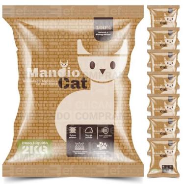 Imagem de Areia Sanitária Granulado Mandioca Para Caixa De Gatos - 16kg - Barra 