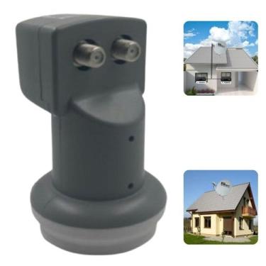 Imagem de Kit 2 Lnb Banda Ku Universal 2 Saidas Duplo Twin Hd 3d - GREATEK
