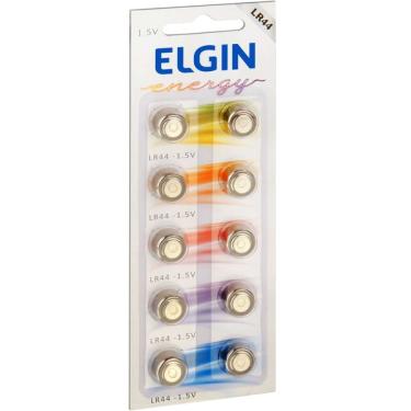 Imagem de Pilha Bateria Botao Lr44 1.5v Cartela 10un Elgin