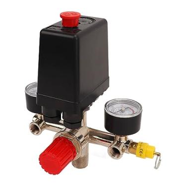 Imagem de Chave de Pressão de Pressão Automática Válvula de Bola de Bola União Válvula de Controle de Compressor de 0 a 180psi para Uso Industrial