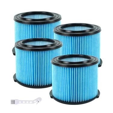 Imagem de Netezza Pacote com 4 filtros de substituição vf3500 adequados para filtro riged shop vec de 3 a 4,5 galões, filtro plissado de 3 camadas para vf3500, WD3050, WD4070, WD4080, WD4522, 4000RV, 4500RV