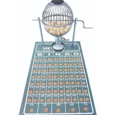 Imagem de Brinquedo Jogo de Bingo N 1 Globo Em Metal Profissional - TRES REIS
