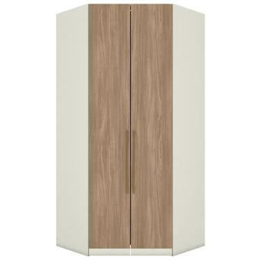 Imagem de Canto Closet Modulado 2 Portas 241x110 Cm Seletto Areia Jequitiba Henn Areia Jequitiba