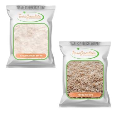Imagem de KIT Glucomannan 250g + Psyllium 250g
