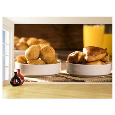 Imagem de Papel De Parede Alimentos Salgados Coxinha Bar 3,5M Al513 - Você Decor