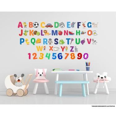 Imagem de Adesivo Educacional Infantil Alfabeto sem Palavras - PRESENTE-BRINDE