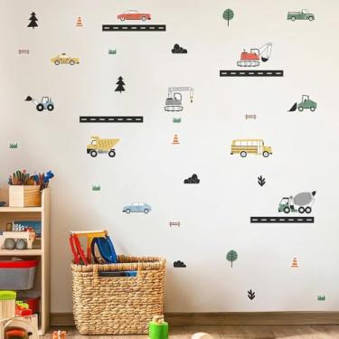 Imagem de Papel de Parede Infantil Carros Lavável Seguro Fácil Aplicação Ideal para Quarto de Bebê Menina Menino Área Kids Decorativo