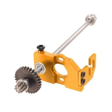 Imagem de menolana Montagem de motor de carro RC, eixo de transmissão central, 1/28, liga de alumínio, peças de rastreador RC, montagem de engrenagem de motor para, Ouro