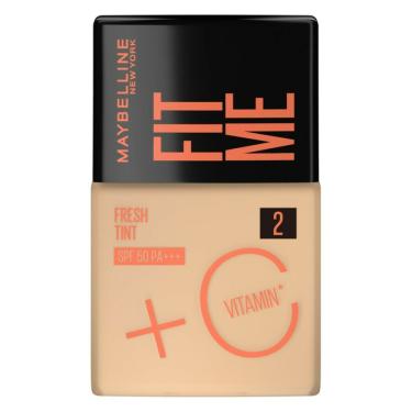 Imagem de Base Líquida Maybelline Ny Fit Me Fresh Tint Com Vitamina C FPS50 Cor 02 - 30ml