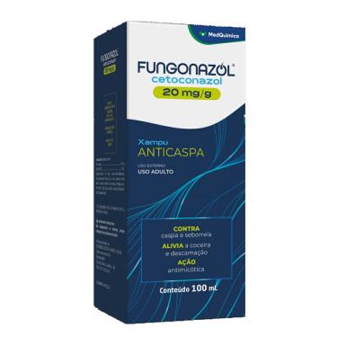 Imagem de Fungonazol 20mg/g Medquimica shampoo Anticaspa 100ml