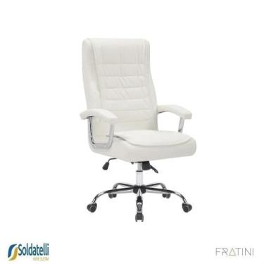 Imagem de Cadeira Office California Base Simples PU Várias Cores - Fratini, Bran