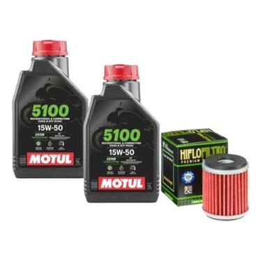 Imagem de Kit Troca Óleo 4T 5100 15w50 3L + Filtro de óleo HIFLO