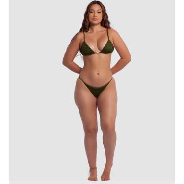 Imagem de Biquíni Cortininha De Crochet Com Calcinha Ajustável Fina - Aruna Sun,