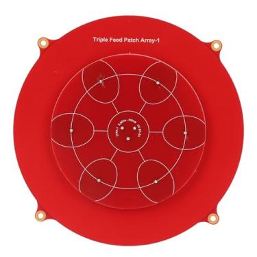 Imagem de SUNGOOYUE Antena de Remendo Triplo de 5,8 GHz de FPV, 5,8 GHz de Cor Vermelha Cor de Asa Fixa de Asa Plana Array Antena Aérea para FPV Racing Drone