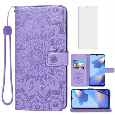Imagem de Asuwish Capa de telefone para Samsung Galaxy A16 5G/4G carteira com protetor de tela de vidro temperado e couro de girassol capa flip fina suporte para cartão acessórios de celular A 16 16A SM-A166U