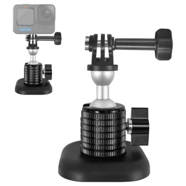 Imagem de MagitcSee Suporte Magnético Para Câmera Gopro, Resistente Com Base Giratória De 360°, Compatível Gopro Hero 13/12/11/10/9/8/7/6, Dji Action 5/4/3/2, Insta360, Akaso