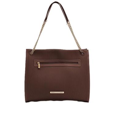 Imagem de Bolsa Olga Bag Marrom Ombro PJ10072 Petite Jolie Transversal - Nova