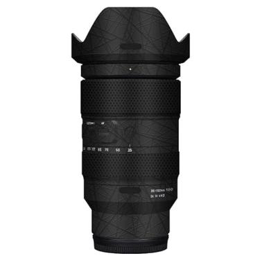 Imagem de 35 150 Película protetora para lente de câmera película protetora adesivo anti-arranhões adequado para Tamron 35-150 mm F2-2.8 adequado para Nikon Mount (cruz ultra preta)