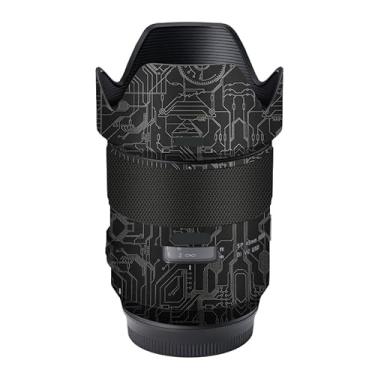 Imagem de Adesivo de lente de câmera antiarranhões para Tamron SP 45 mm F1.8 adequado para Canon EF Mount Coat Wrap película protetora corporal capa de pele 45 1.8 (Circuit Titanium)