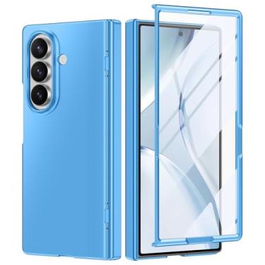 Imagem de Btscase Capa para Samsung Galaxy Z Fold 7 2025 com proteção de dobradiça e protetor de tela integrado, proteção contra quedas de grau militar, fina, à prova de choque, capa robusta para celular