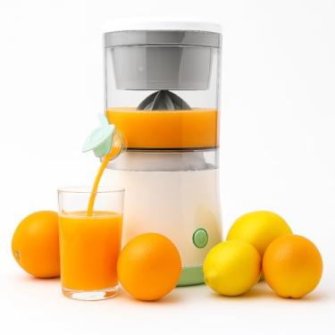 Imagem de Espremedor de Suco Elétrico Recarregável Extrator Portátil Compacto para Laranja Limão Uva Melancia com Extração Automática Bivolt