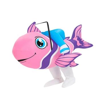 Imagem de Dynwave Traje inflável de peixes tropicais, roupa de peixe tropical infantil, roupa de peixe,