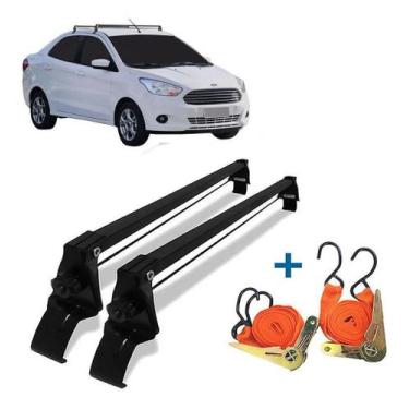 Imagem de Rack Teto + 2 Cintas Ford Ka Novo Hatch E Sedan Ano 14 A 21 - Vhip
