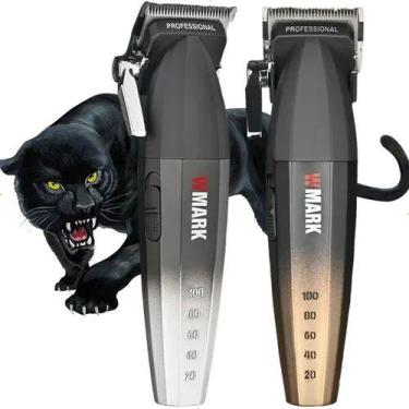 Imagem de Kit Barbearia Máquina de Cortar Cabelo e Barba Profissional Wmark NG20