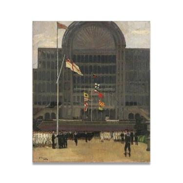 Imagem de Naval Volunteer Reserve John Lavery Classic Realist Portrait & War Scene Canvas Art – Irish Art Wall Decor For Home 30x36cm Un Framed