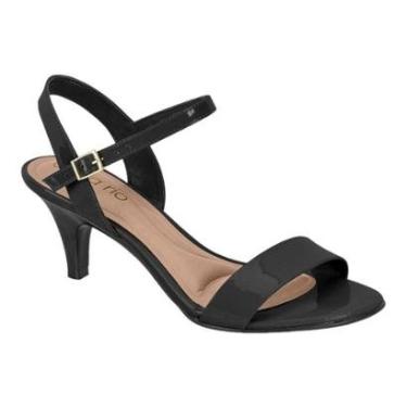 Imagem de Sandalia Beira Rio 8308.1430 Feminino Salto Fino Baixo Casual Leve-Feminino