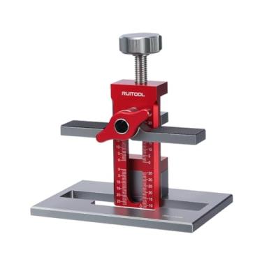 Imagem de Generic Gabarito para ferragens de gabinete com braço de suporte e braçadeira, altura ajustável, ferramenta de instalação rápida em liga de alumínio para, 1 Peças