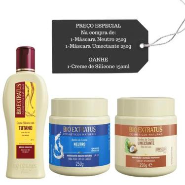 Imagem de Cronograma Bio Extratus Umectante e Neutro e Creme Silicone