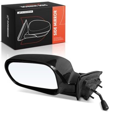 Imagem de A-Premium Espelho retrovisor manual do lado do motorista - compatível com Honda Accord 2000 2001 2002 - Não aquecido, retrovisor externo preto dobrável manual