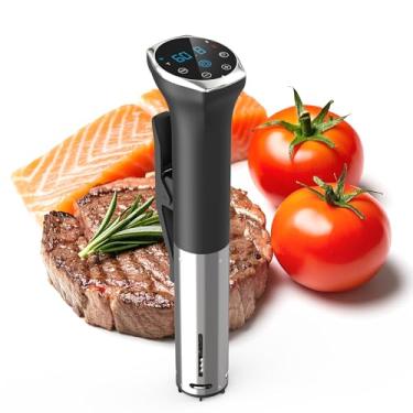 Imagem de Karienvir WIFI Sous Vide, máquina de sous vide 1100 W, fogão sous vide IPX7, circulador de imersão à prova d'água, temperatura dos banhos de água sous vide (10.0 °C ~ 90.0 °C) e controle de