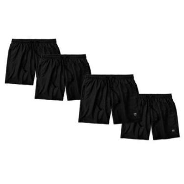 Imagem de Kit 4 Shorts Bermuda Básico Mauricinho Tactel Masculino-Masculino