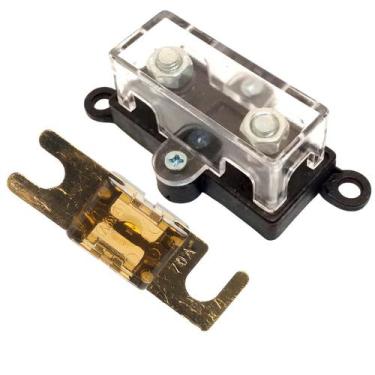 Imagem de Porta Fusível Caixa Midi Acrílico Reforçada e Fuzivel Mini Faca Modelo