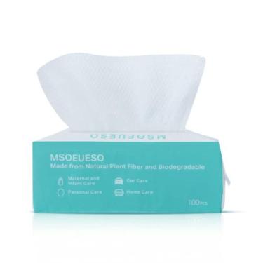 Imagem de Toalha de rosto descartável MSOEUESO Soft Dry Wipes 100 unidades