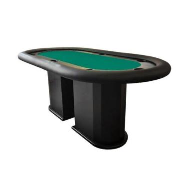Imagem de Mesa de Poker Linha Master com Borda Estofada e Porta Copos - 2,0x1,0m