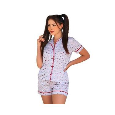 Imagem de Pijama Feminino Estampado Aberto Adulto Americano Luxo - Nannamia, M, 