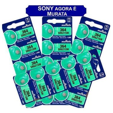 Imagem de 20 Baterias Sony 364 Sr621 Orig Ag1 Lr620 Lr621 Lr60 Relógio