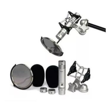 Imagem de Kit Microfone Samson Cl2 Condensador Estudio Profissional 