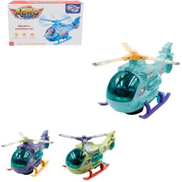 Imagem de Brinq Helicoptero War Bate E Volta Com Luz E Som Wellmix Wb12314