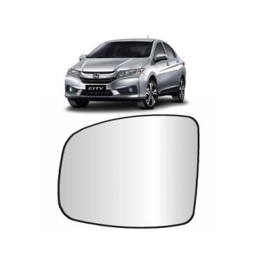 Imagem de Vidro Lente Retrovisor Honda City Fit 15 16 17 18 19 20 Esquerdo HD036