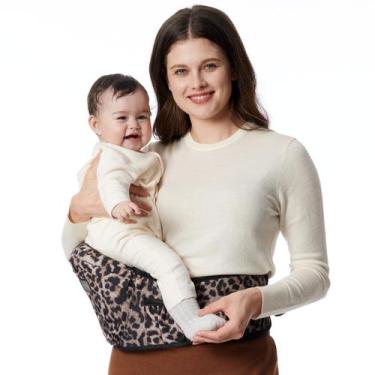 Imagem de Baby Carrier Momcozy Hip Seat, cintura ajustável, leopardo