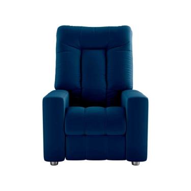 Imagem de Poltrona Do Papai Reclinável Pallas Matrix Veludo Azul