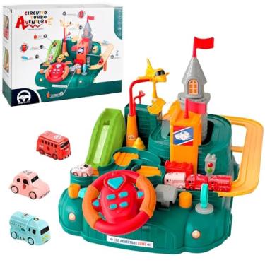 Imagem de Super Pista Turbo Aventura Circuito Divertido de Carrinhos Verde