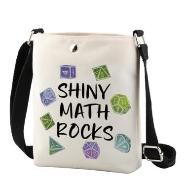 Imagem de TSOTMO Bolsa tiracolo com tema de jogo Dungeon Master Dice Bag Shiny Math Rocks (Shiny Rocks Cr)