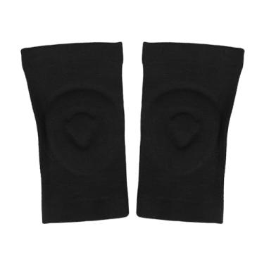 Imagem de Milageto 2 pçs joelheira joelheira almofada conjunta patela apoio joelho manga protetor de joelho para yoga tênis futebol esportes feminino masculino, S