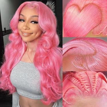 Imagem de Peruca MIGURA Pink Lace Front Human Hair Body Wave 20"
